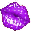 Gif animé bouche coeur